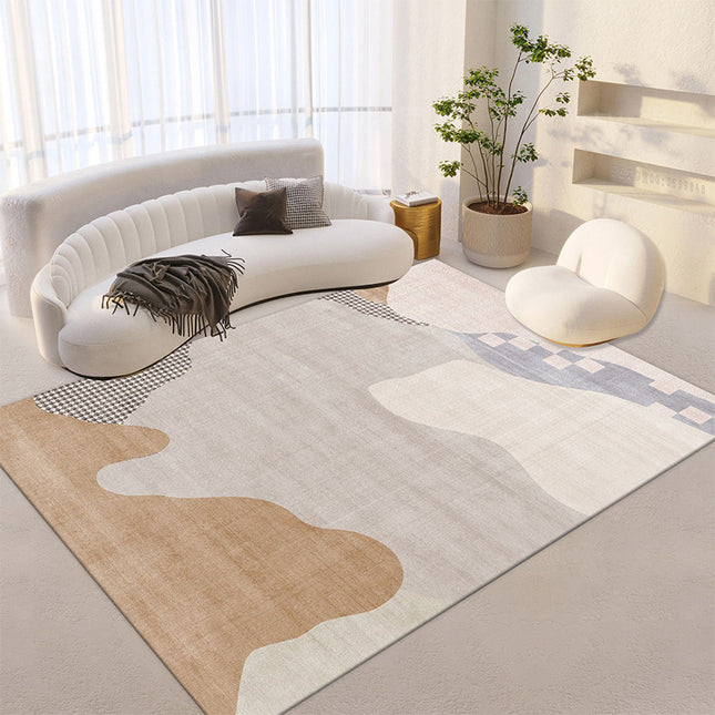 Geometric Large Area Rug Living Room Rugs Minimalist Lines Abstract Rugs And Carpet for Bedroom Non-Slip Modern Aesthetic Rug Carpet