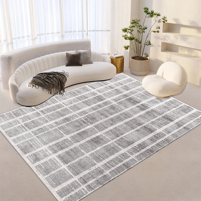 Large Area Rug Living Room Rugs Minimalist Lines Abstract Rugs And Carpet for Bedroom Non-Slip Modern Aesthetic Rug Carpet