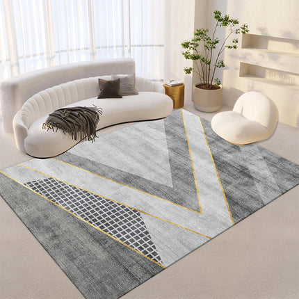 Tapis de grande surface pour salon, lignes minimalistes, abstrait, pour chambre à coucher, antidérapant, esthétique moderne