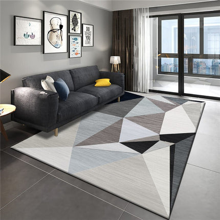 Home Area Rug Washable Modern Geometric Non Slip Accent Thin Rugs And Carpet Contemporary Soft Carpet Kitchen Living Room Bedroom