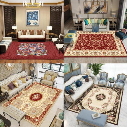 Vintage Carpets Non Slip Rug for Hallway Washable Retro Area Rug Traditional Rugs And Carpet for Bedroom Living Room