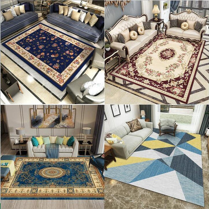 Vintage Carpets Non Slip Rug for Hallway Washable Retro Area Rug Traditional Rugs And Carpet for Bedroom Living Room