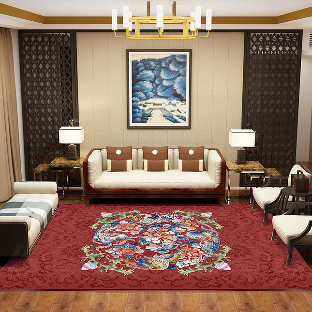 Teppich für den Heimbereich, weiche Teppiche für Wohnzimmer, waschbare Teppiche für Schlafzimmer, Esszimmerteppiche, orientalisch bedruckter, rutschfester Akzentteppich
