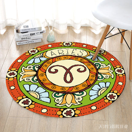 Round Kids Rug, Circle Animal Rug Soft Plush Non-Slip Rugs And Carpet Carpets for Bedroom Living Room Kids Room Playroom Decor