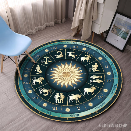 Round Kids Rug, Circle Animal Rug Soft Plush Non-Slip Rugs And Carpet Carpets for Bedroom Living Room Kids Room Playroom Decor