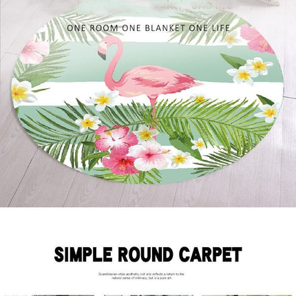 Round Kids Rug, Circle Animal Rug Soft Plush Non-Slip Rugs And Carpet Carpets for Bedroom Living Room Kids Room Playroom Decor