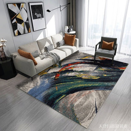 Modern Abstract Area Rugs Carpet Geometric Rugs And Carpet for Living Room Soft Non Skid Low Pile Indoor Carpets for Dining Room