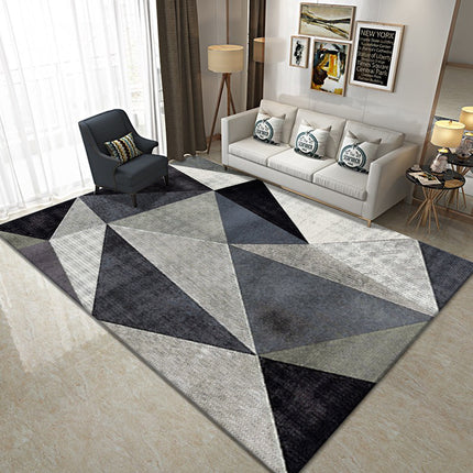 Modern Abstract Area Rugs Carpet Geometric Rugs And Carpet for Living Room Soft Non Skid Low Pile Indoor Carpets for Dining Room