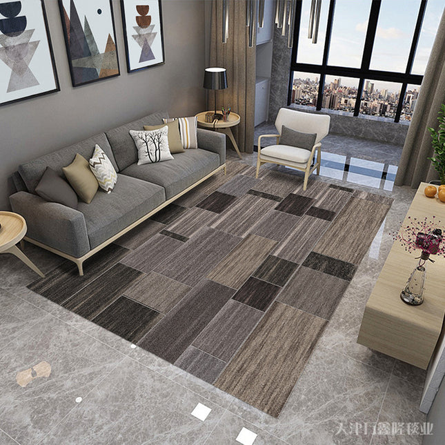 Moderne abstrakte große Teppiche und Teppichboden, geometrisches Muster, Heimdekoration, waschbarer Premium-Teppich für Wohnzimmer, Schlafzimmer, Esszimmer, Büro