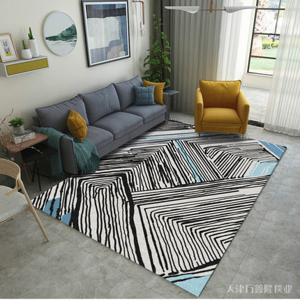 Modern Abstract Large Rugs And Carpet,Geometric Pattern Home Decor Area Rug Washable Premium Carpet for Living Room Bedroom Dining Room Office