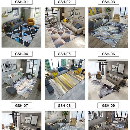 Modern Abstract Large Rugs And Carpet,Geometric Pattern Home Decor Area Rug Washable Premium Carpet for Living Room Bedroom Dining Room Office