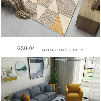 Abstract Large Rugs And Carpet,Geometric Pattern Home Decor Area Rug Washable Premium Carpet for Living Room Bedroom Dining Room