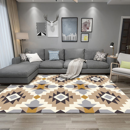 Tapis d'intérieur abstrait moderne à motif géométrique, lavable, pour salon, chambre à coucher, cuisine, tapis et tapis pour la maison