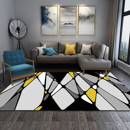 Tapis d'intérieur abstrait moderne à motif géométrique, lavable, pour salon, chambre à coucher, cuisine, tapis et tapis pour la maison