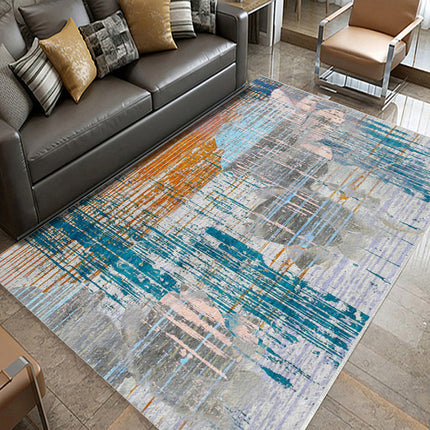 Tapis d'intérieur abstrait moderne à motif géométrique, lavable, pour salon, chambre à coucher, cuisine, tapis et tapis pour la maison
