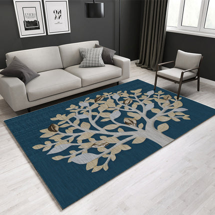 Tapis de Chambre à Coucher Tapis Moderne Abstrait Tapis Floral Tapis Lavable Mince pour Chambre à Coucher entrée Cuisine Salon