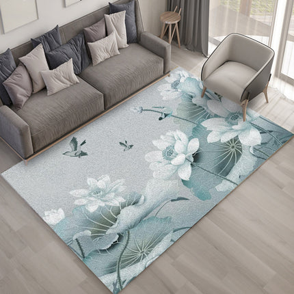 Tapis de Chambre à Coucher Tapis Moderne Abstrait Tapis Floral Tapis Lavable Mince pour Chambre à Coucher entrée Cuisine Salon
