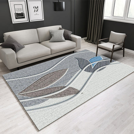 Ästhetische Schlafzimmerteppiche, moderner abstrakter Teppich, florale Teppiche, waschbar, dünn, für Schlafzimmer und Wohnzimmer