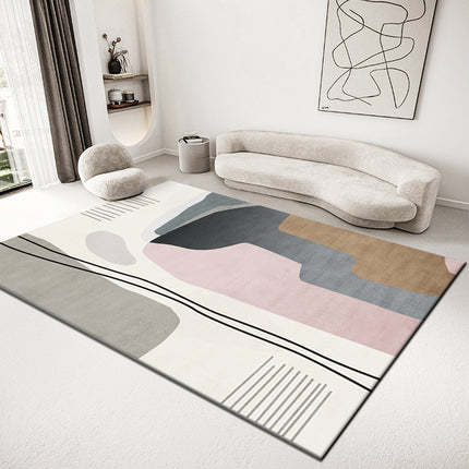 Kunstbereich-Teppich, moderne Teppiche, minimalistisch, abstrakt, geometrisch, für den Innenbereich, weiche Teppiche und Teppiche für Wohnzimmer, Schlafzimmer, Esszimmer und Büro