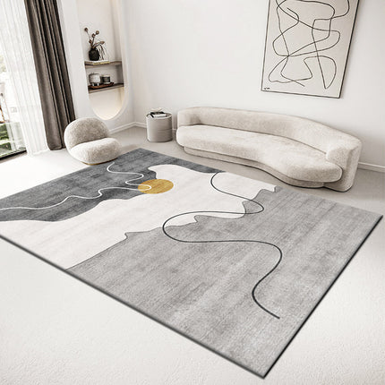 Kunstbereich-Teppich, moderne Teppiche, minimalistisch, abstrakt, geometrisch, für den Innenbereich, weiche Teppiche und Teppiche für Wohnzimmer, Schlafzimmer, Esszimmer und Büro
