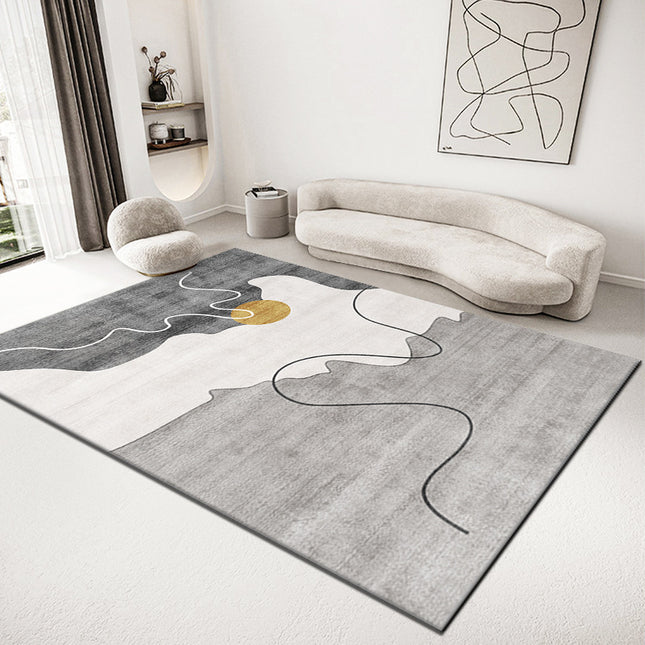 Kunstbereich-Teppich, moderne Teppiche, minimalistisch, abstrakt, geometrisch, für den Innenbereich, weiche Teppiche und Teppiche für Wohnzimmer, Schlafzimmer, Esszimmer und Büro