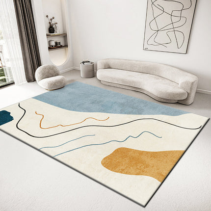 Kunstbereich-Teppich, moderne Teppiche, minimalistisch, abstrakt, geometrisch, für den Innenbereich, weiche Teppiche und Teppiche für Wohnzimmer, Schlafzimmer, Esszimmer und Büro