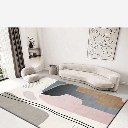 Home Area Rug Modern Rugs Minimalist Abstract Geometric Indoor Soft Rugs And Carpet for Living Room Bedroom Dining Room