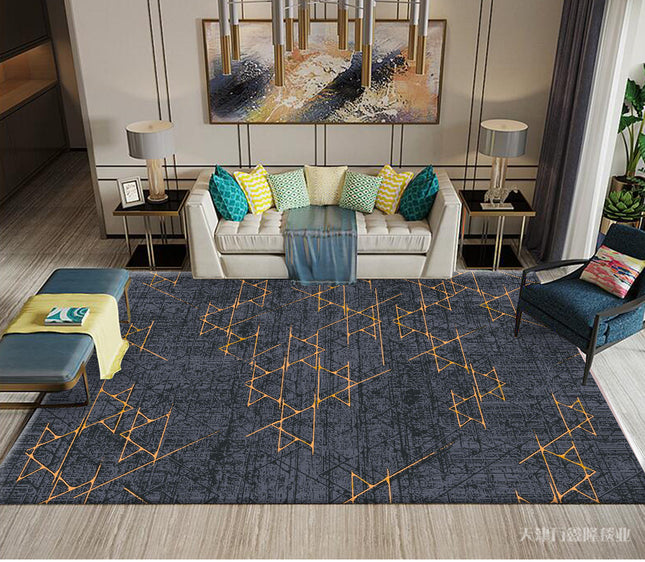 Moderne Teppiche und Teppichböden, geometrische abstrakte Teppich-Teppiche für Wohnzimmer, Schlafzimmer, Küche, weiche, waschbare Teppiche, rutschfeste Innenteppiche