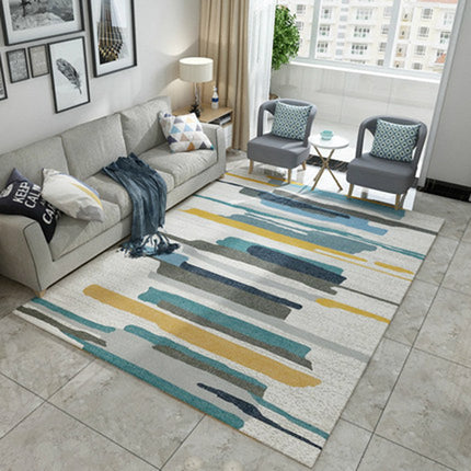 Modern Geometric Carpets Moroccan Area Rugs Indoor Non Slip Rugs Large Washable Non-Slip Bedroom Mat Rug for Living Room Kitchen