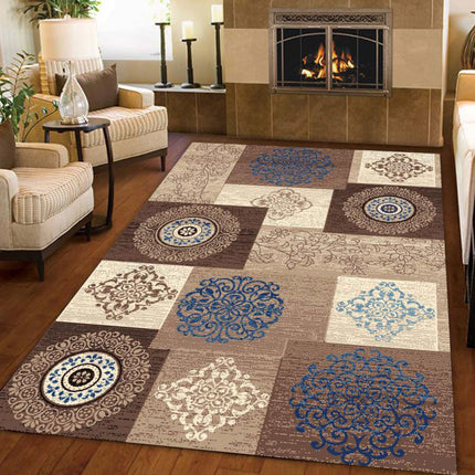 Tapis géométriques marocains, grands tapis d'intérieur antidérapants, lavables, antidérapants, pour chambre à coucher, salon