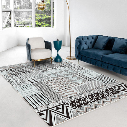 Area Rug Entryway Rugs Moroccan Rug Modern Geometric Accent Carpets Indoor Non Slip Rugs And Carpet Kitchen Living Room Bedroom Dining Room