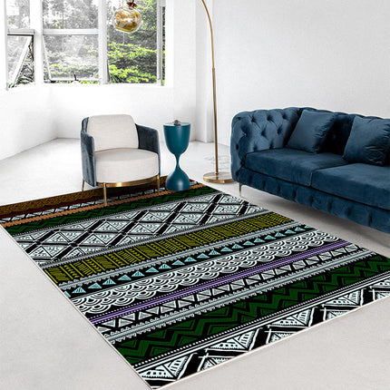 Tapis marocain moderne avec accents géométriques, antidérapant, pour intérieur, cuisine, salon, chambre à coucher, salle à manger