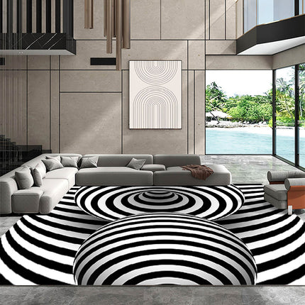 Tapis optiques visuels 3D, tapis à illusion de Vortex 3D, tapis antidérapants, tapis amusants pour la maison, la salle à manger, la chambre à coucher, la chambre d'enfant, le salon