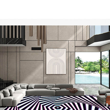 Tapis optiques visuels 3D, tapis à illusion de Vortex 3D, tapis antidérapants, tapis amusants pour la maison, la salle à manger, la chambre à coucher, la chambre d'enfant, le salon