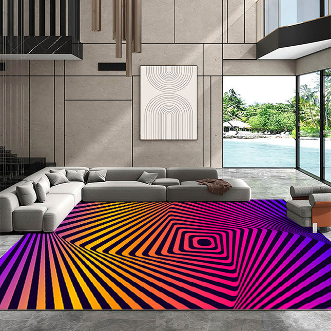 Visuelle optische 3D-Teppiche, 3D-Vortex-Illusionsteppiche, rutschfeste Teppiche, lustige Teppiche und Teppiche für Zuhause