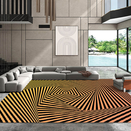 3D Visual Optical Rugs,3D Vortex Illusion Carpets Non-Slip Area Rugs Funny Rugs And Carpet for Home