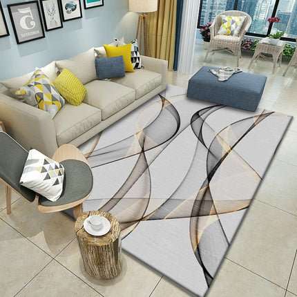 Tapis et tapis de maison à motif géométrique abstrait, tapis lavable d'intérieur pour salon, chambre à coucher, bureau, grands tapis de sol