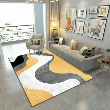 Tapis et tapis de maison à motif géométrique abstrait, tapis lavable d'intérieur pour salon, chambre à coucher, bureau, grands tapis de sol
