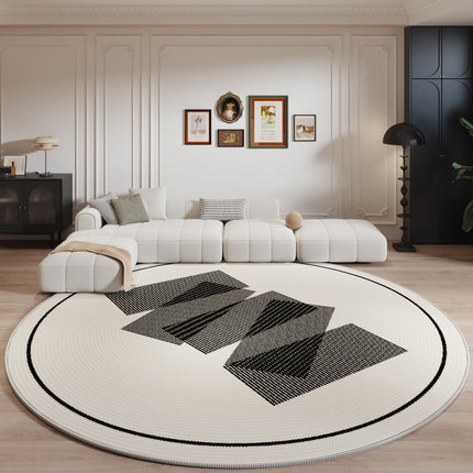Tapis ronds tapis de sol décoratifs tapis d'accent chambre à coucher den cuisine salle à manger intérieur antidérapant grand tapis de sol