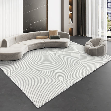 Area Rugs Soft Modern Rug Geometric Striped Carpet Non-Slip Faux Cashmere Carpets, Bedroom Living Room Floor Mats