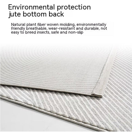 Area Rugs Soft Modern Rug Geometric Striped Carpet Non-Slip Faux Cashmere Carpets, Bedroom Living Room Floor Mats