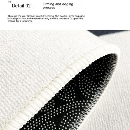 Machine washable rug geometric soft low pile large indoor thin carpet bedroom carpet runner under dining table carpets home office rugs