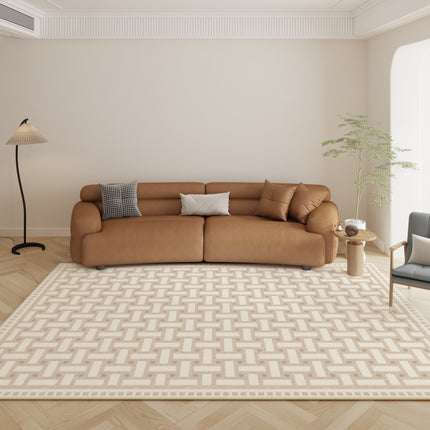 Machine washable rug geometric soft low pile large indoor thin carpet bedroom carpet runner under dining table carpets home office rugs