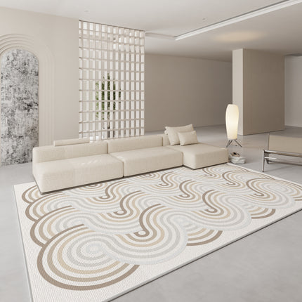 Cream Style Rug Bedroom Geometric Carpet Living Room Area Rugs Bedside Rug Sofa Coffee Table Cushions Large Floor Decor Carpets