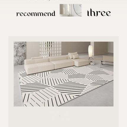 Cream Style Rug Bedroom Geometric Carpet Living Room Area Rugs Bedside Rug Sofa Coffee Table Cushions Large Floor Decor Carpets