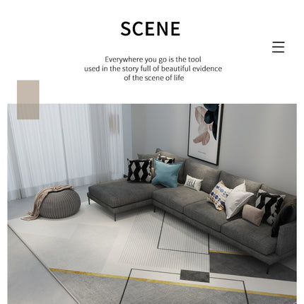 Scandinavian style carpet simple bedside rug coffee table carpets living room study bedroom cozy soft foot cushion large area rugs