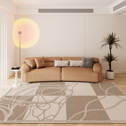 Area Rugs Soft Contemporary carpets Geometric Striped Rug Non-Slip Loop Pile carpet Bedroom Living Room Floor rug carpet