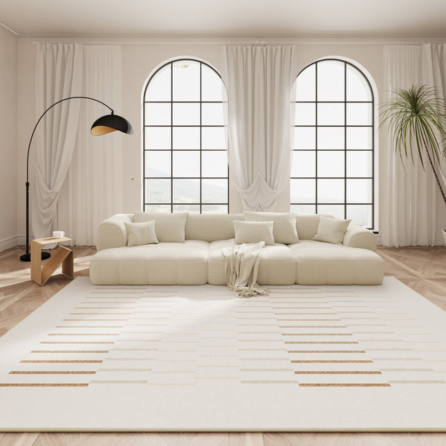 Teppich mit geometrischen Streifen, für Schlafzimmer, Nachttisch, Bodenteppich, Wohnzimmer, Küche, Bodenteppiche, Teppiche, Heimdekoration, dekorative Fußmatten