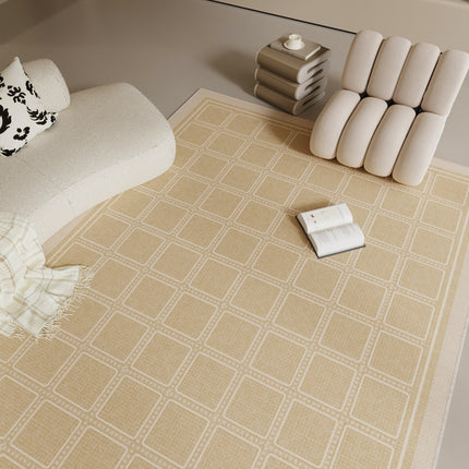 Leichter Teppich im Luxusstil, moderne karierte Innenteppiche und Teppiche für große Wohnzimmer-, Schlafzimmer-, Esszimmer- und Küchenteppiche
