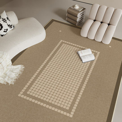 Leichter Teppich im Luxusstil, moderne karierte Innenteppiche und Teppiche für große Wohnzimmer-, Schlafzimmer-, Esszimmer- und Küchenteppiche